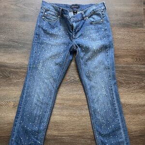 White Black House Market bejeweled jeans